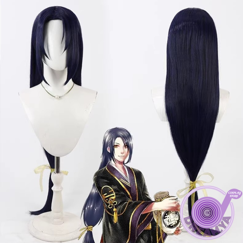 Anime Cosplay Blue Hair - Jiroutachi Cosplay Wig Touken Ranbu Navy