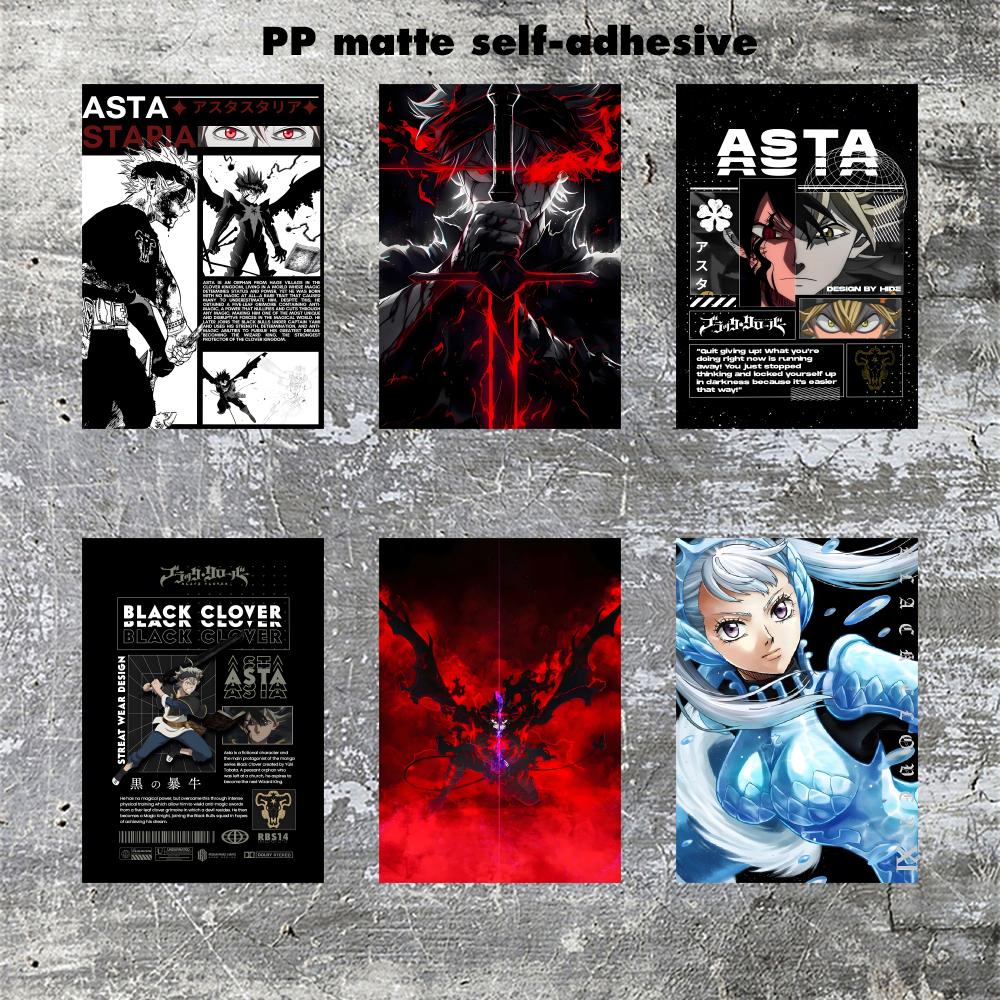 Black Clover Grimoire - Black Clover asta Anime Poster Frameless