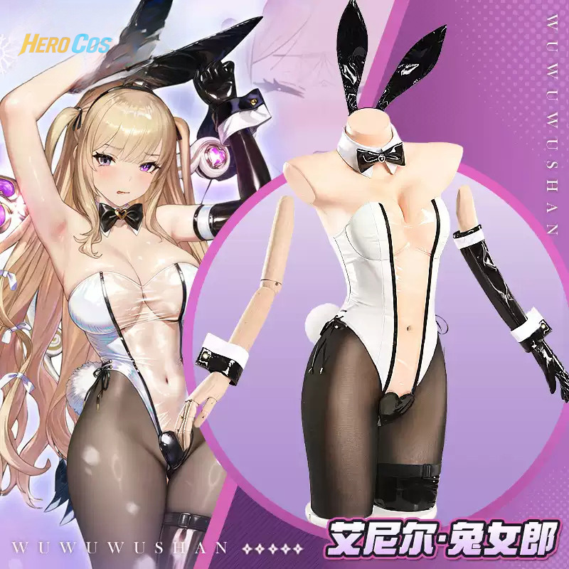 Anime Cosplay Girls - Game Browndust2 Aynil Cosplay Costume Bunny
