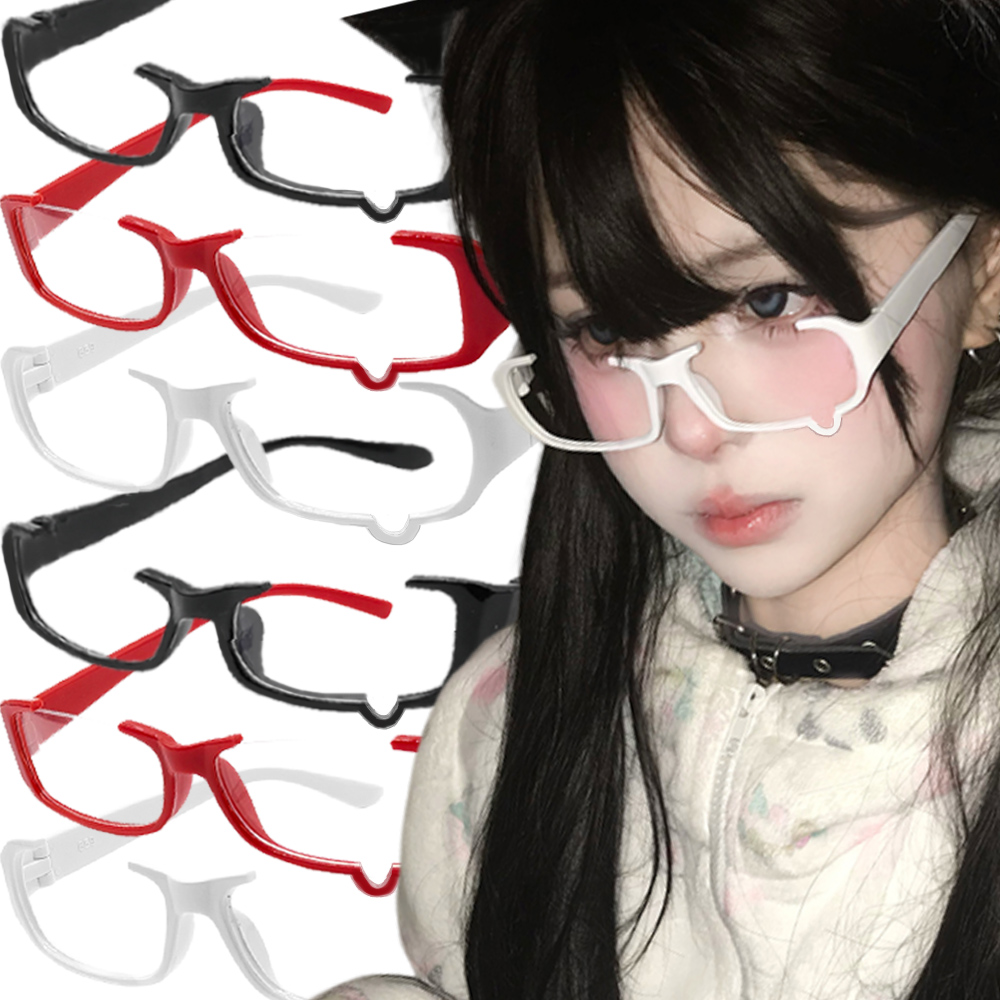 Cosplay Korean Anime - Japanese Anime Crying Eyeglasses Half Frame