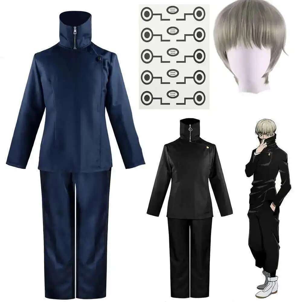 Anime Cosplay Jujutsu Kaisen - New Anime School Top Kaisen Tatoo