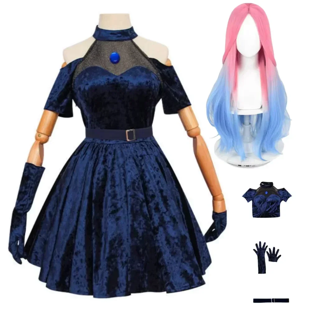 Mizi Cosplay Costume Anime Ali - Anime Cosplay Blue Hair ulasan dan harga