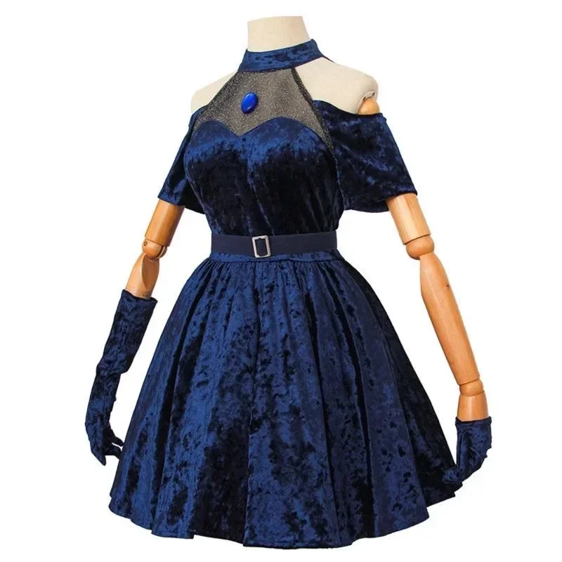 Mizi Cosplay Costume Anime Ali - Anime Cosplay Blue Hair ulasan dan harga