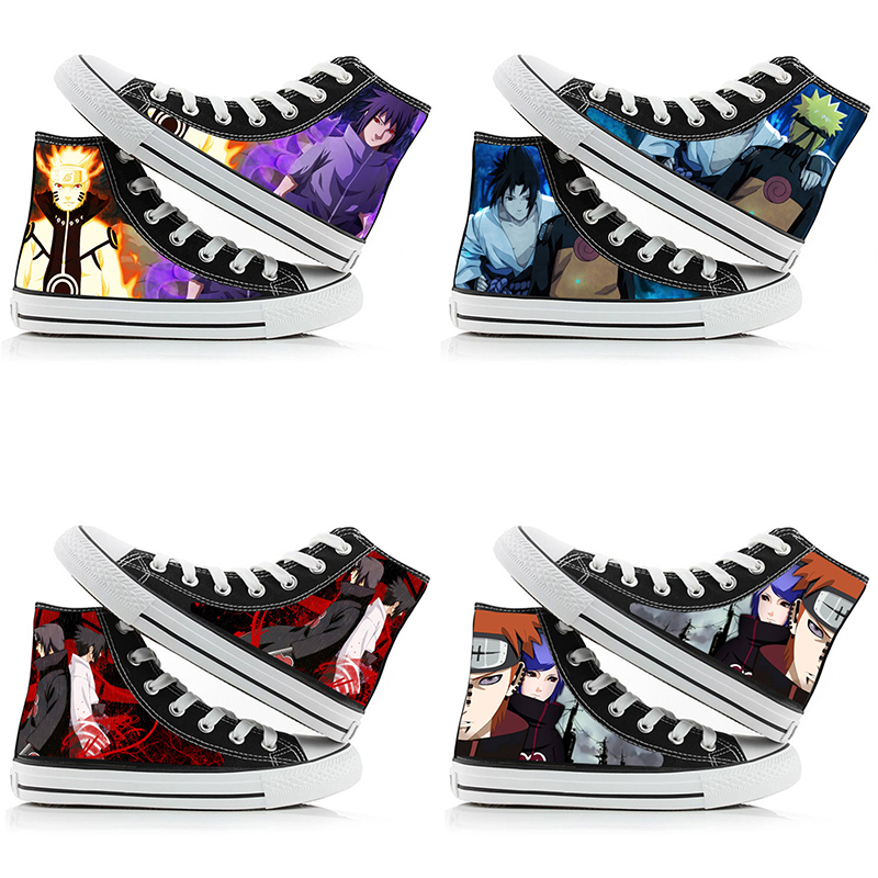 Naruto Uzumaki High-Top Canvas - Anime Cosplay Ideas Girl ulasan dan harga