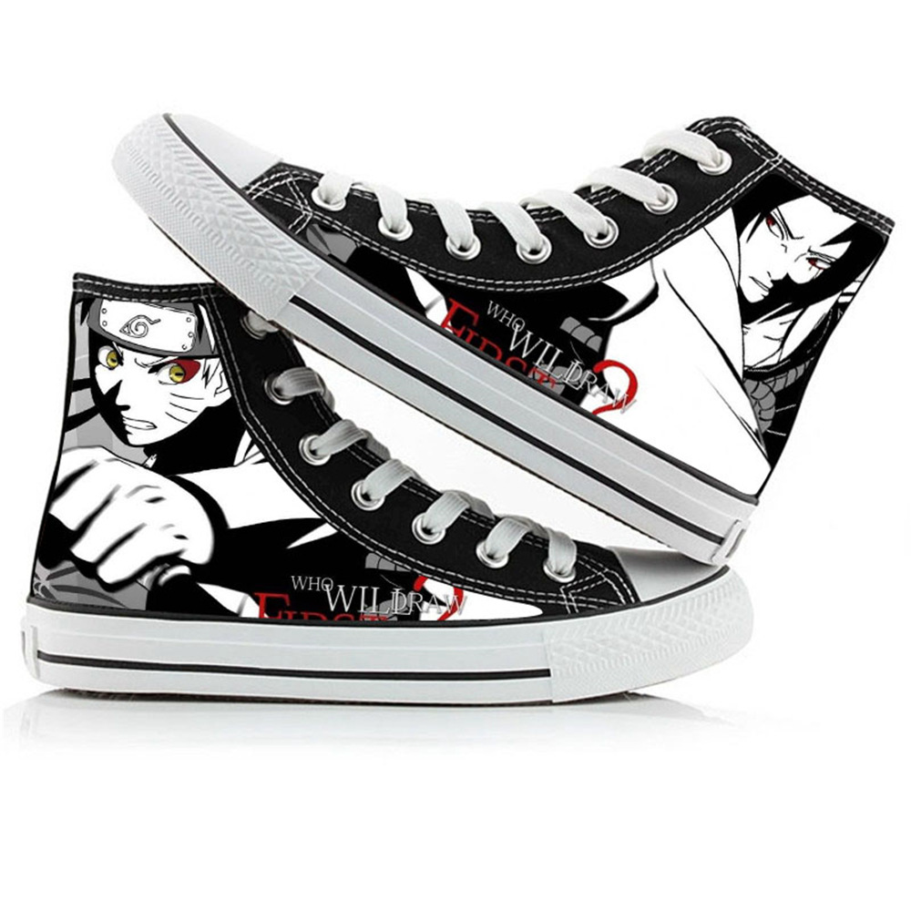 Naruto Uzumaki High-Top Canvas - Anime Cosplay Ideas Girl ulasan dan harga