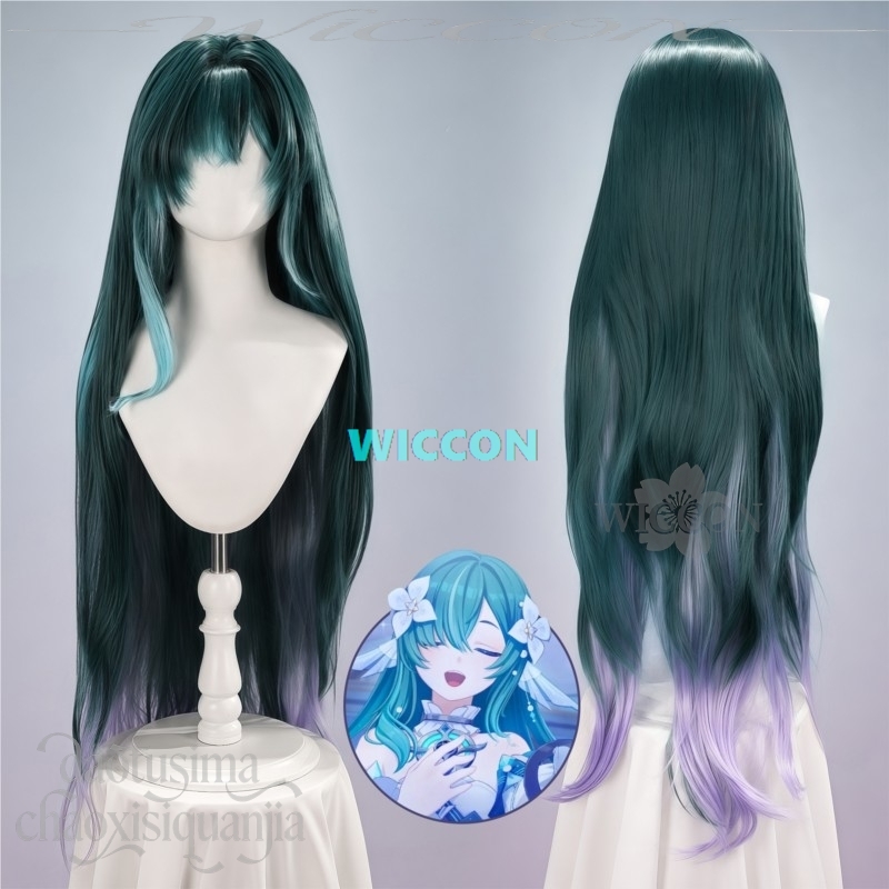 Vodyanitsa Cosplay Anime Game  - Anime Cosplay Blue Hair ulasan dan harga
