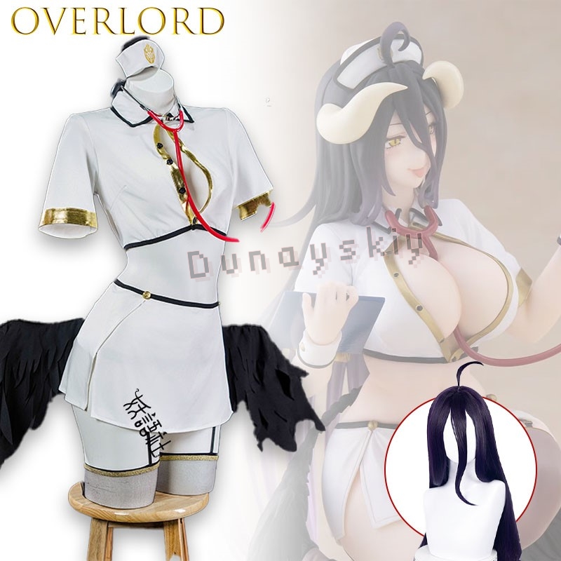 OVERLORD Albedo Gothic Angel N - Anime Cosplay Albedo ulasan dan harga