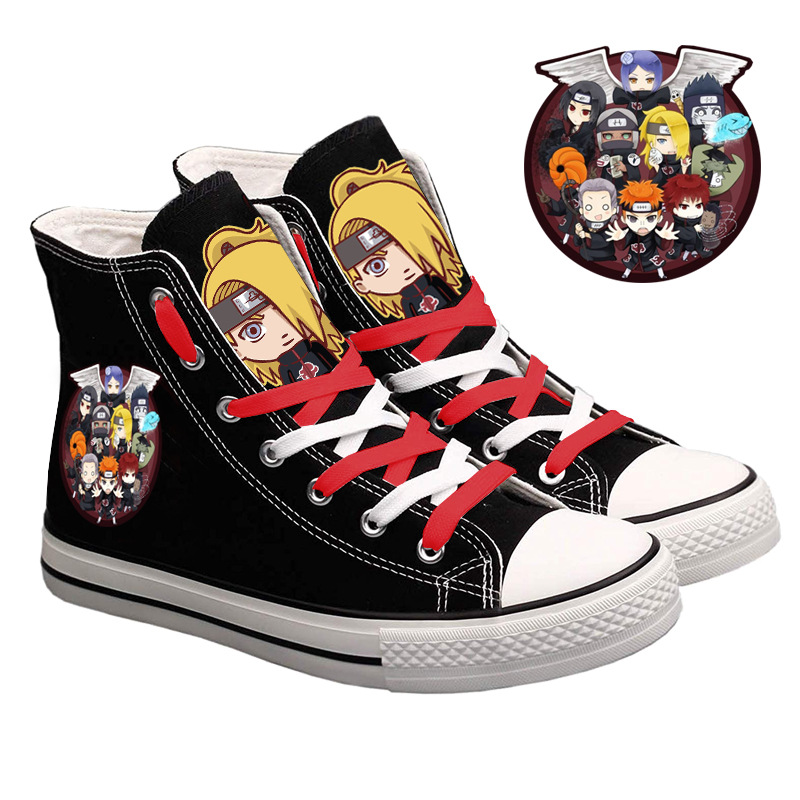 Naruto Uzumaki High-Top Canvas - Anime Cosplay Ideas Girl ulasan dan harga