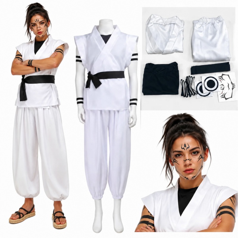 Ryomen Sukuna Cosplay Costume  - Anime Cosplay Jujutsu Kaisen ulasan dan harga