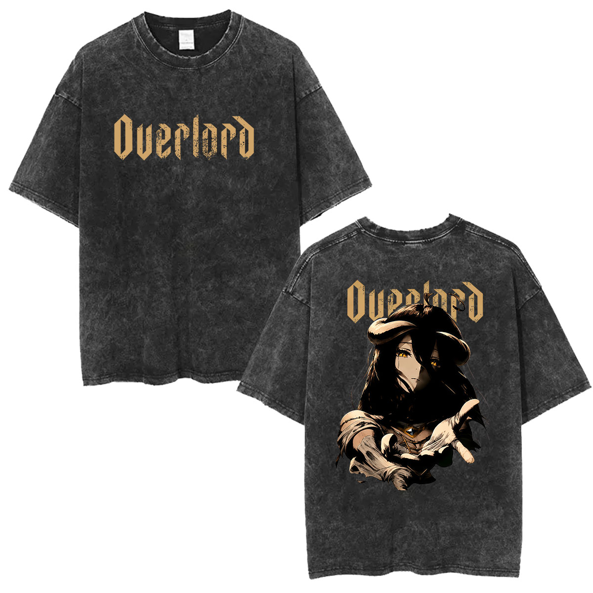 Vintage Washed Anime Overlord  - Anime Cosplay Albedo ulasan dan harga