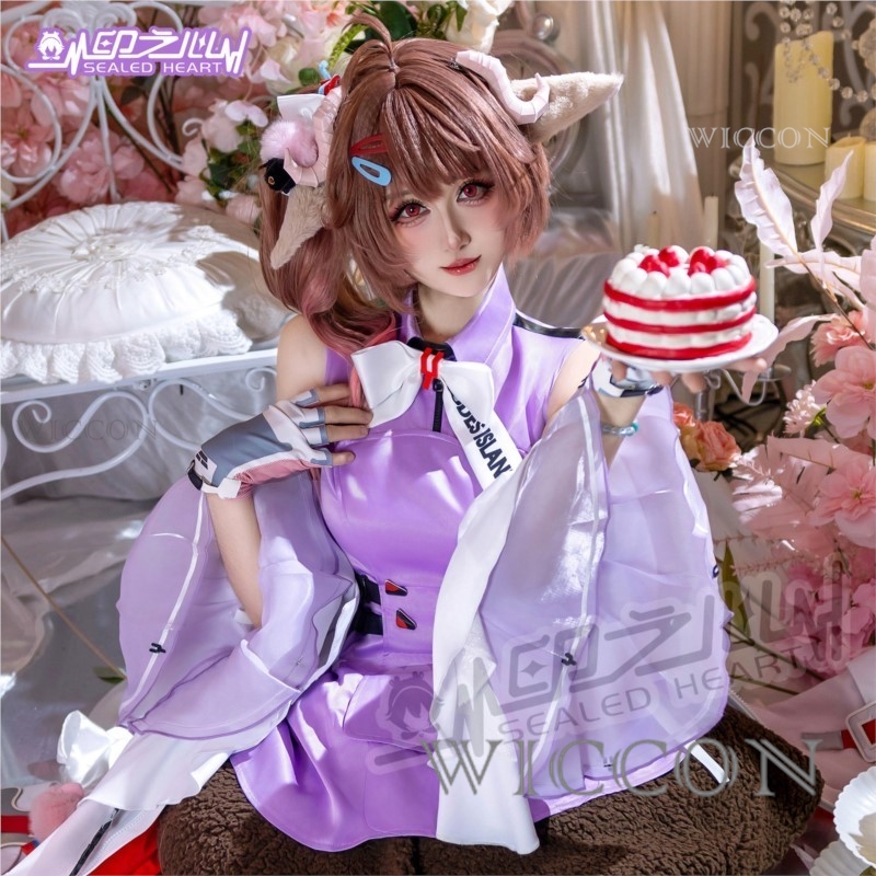 Halloween Adults Arknights End - Anime Cosplay Blue Hair ulasan dan harga