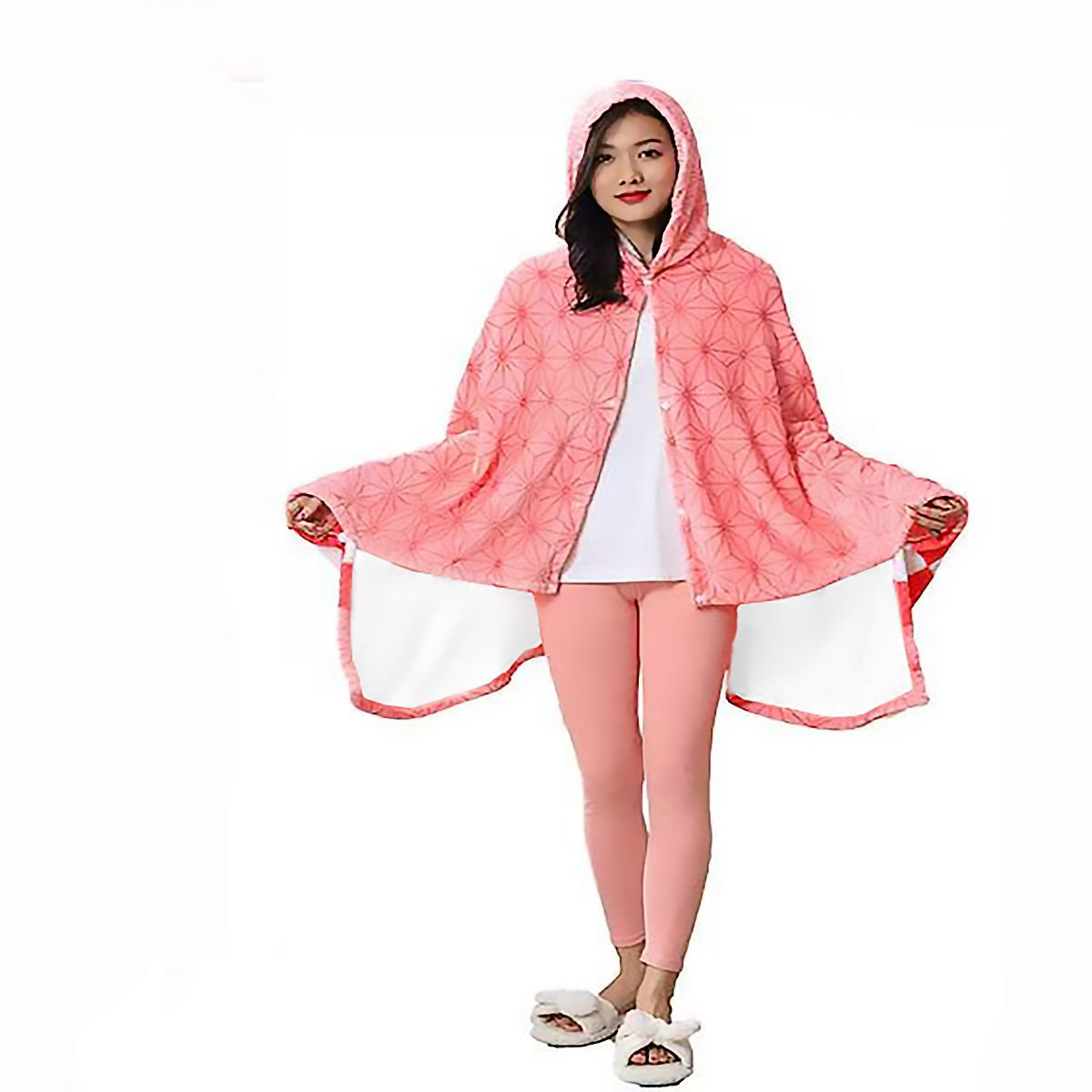 Anime Flannel Blanket Hoodie S - Cosplay Anime Zenitsu ulasan dan harga