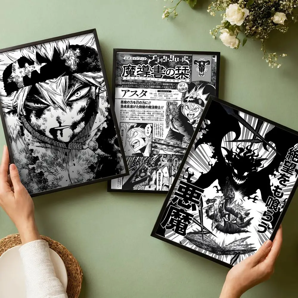 Anime B-Black Clover Poster De - Black Clover Grimoire ulasan dan harga