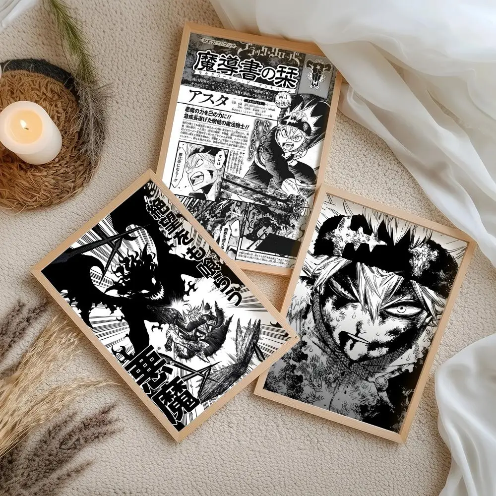 Anime B-Black Clover Poster De - Black Clover Grimoire ulasan dan harga