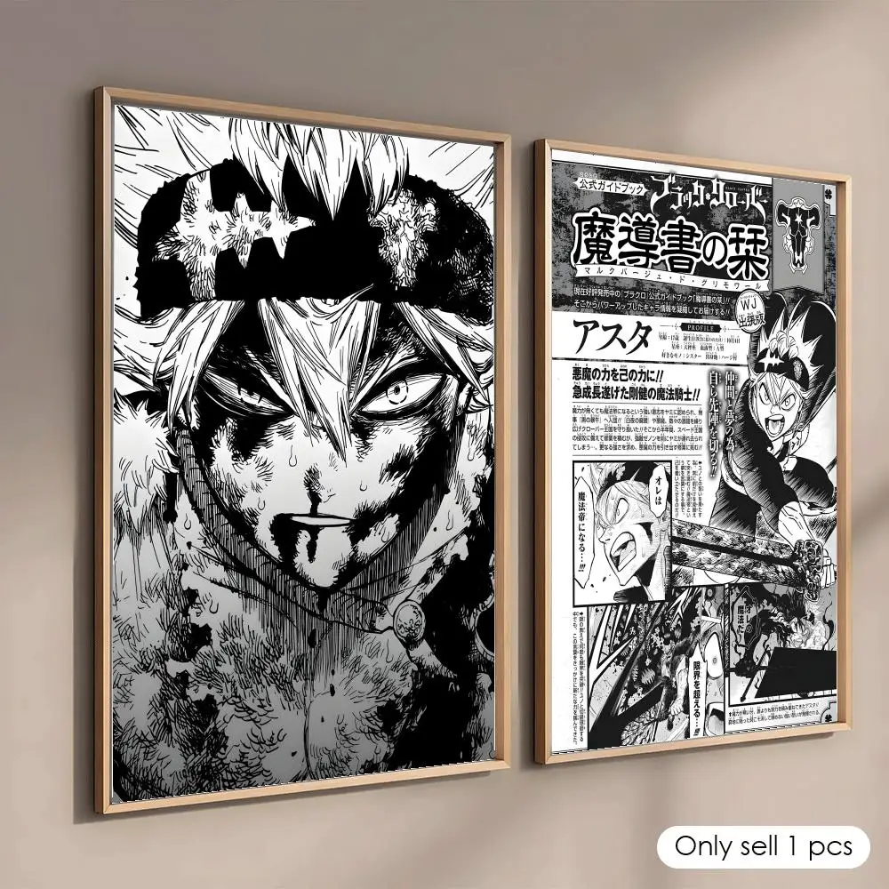 Anime B-Black Clover Poster De - Black Clover Grimoire ulasan dan harga
