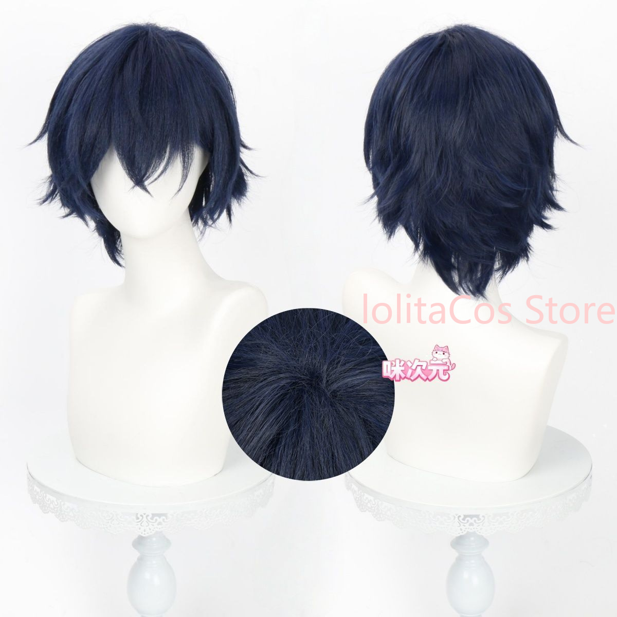 Genshin Impact Valeriy Cosplay - Anime Cosplay Blue Hair ulasan dan harga