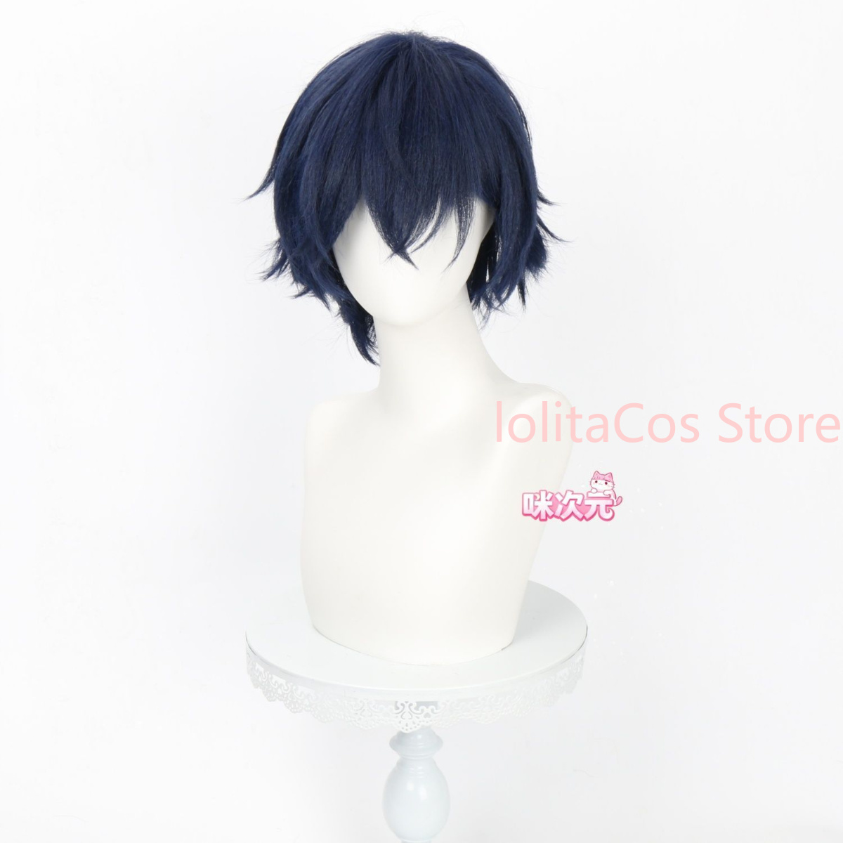 Genshin Impact Valeriy Cosplay - Anime Cosplay Blue Hair ulasan dan harga