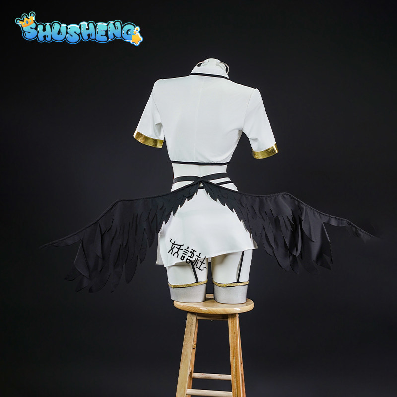 Anime Overlord albedo Cosplay  - Anime Cosplay Albedo ulasan dan harga