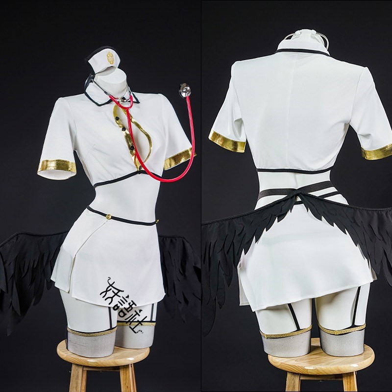 OVERLORD Albedo Nurse Cosplay  - Anime Cosplay Albedo ulasan dan harga
