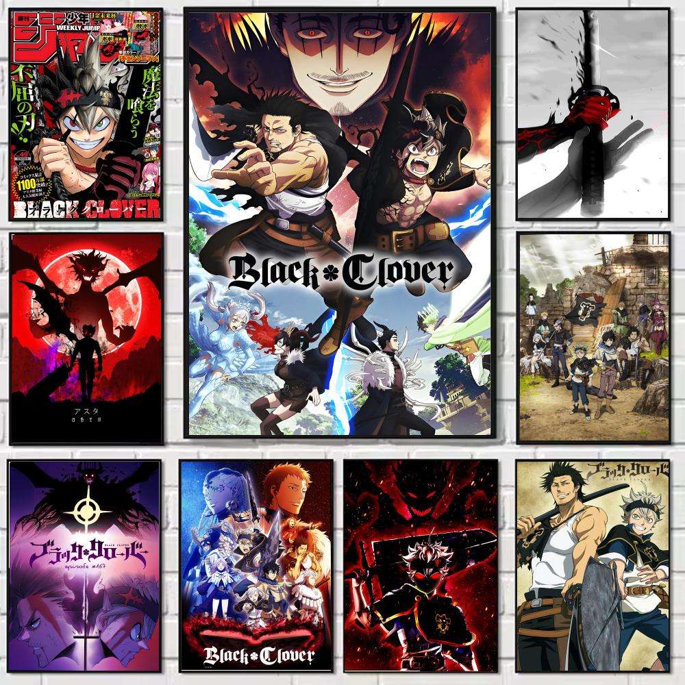 Anime B-Black Hot Clover Poste - Black Clover Grimoire ulasan dan harga