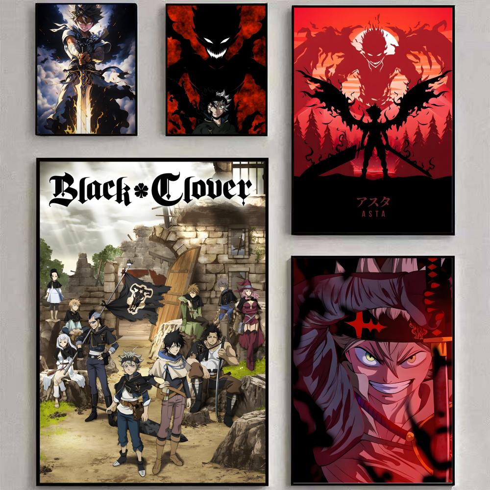 Anime B-Black Clover Poster Po - Black Clover Grimoire ulasan dan harga