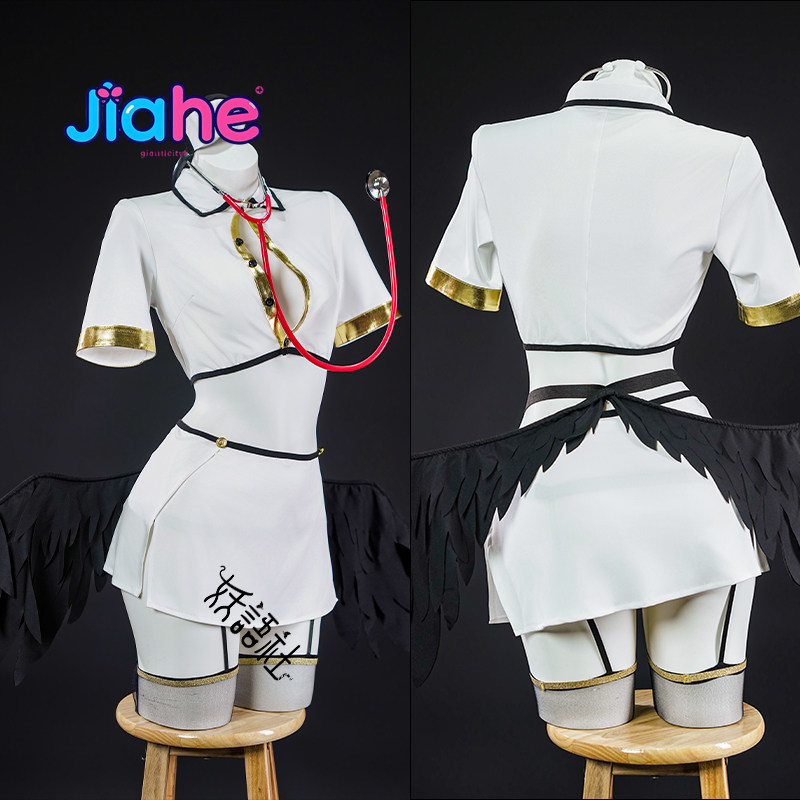 Anime Overlord albedo Cosplay  - Anime Cosplay Albedo ulasan dan harga