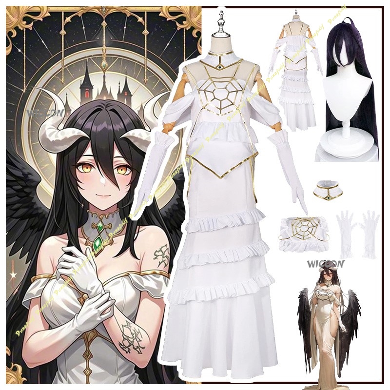 Cosplay Costumes Anime Over al - Anime Cosplay Albedo ulasan dan harga